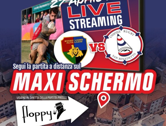 San Benedetto del Tronto sogna la Serie A: maxi schermo in via XX Settembre per la finale della Fi.Fa. Security Unione Rugby