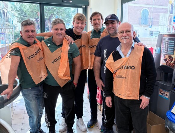 L’Unione Rugby San Benedetto al fianco del Banco Alimentare per la Colletta 2025