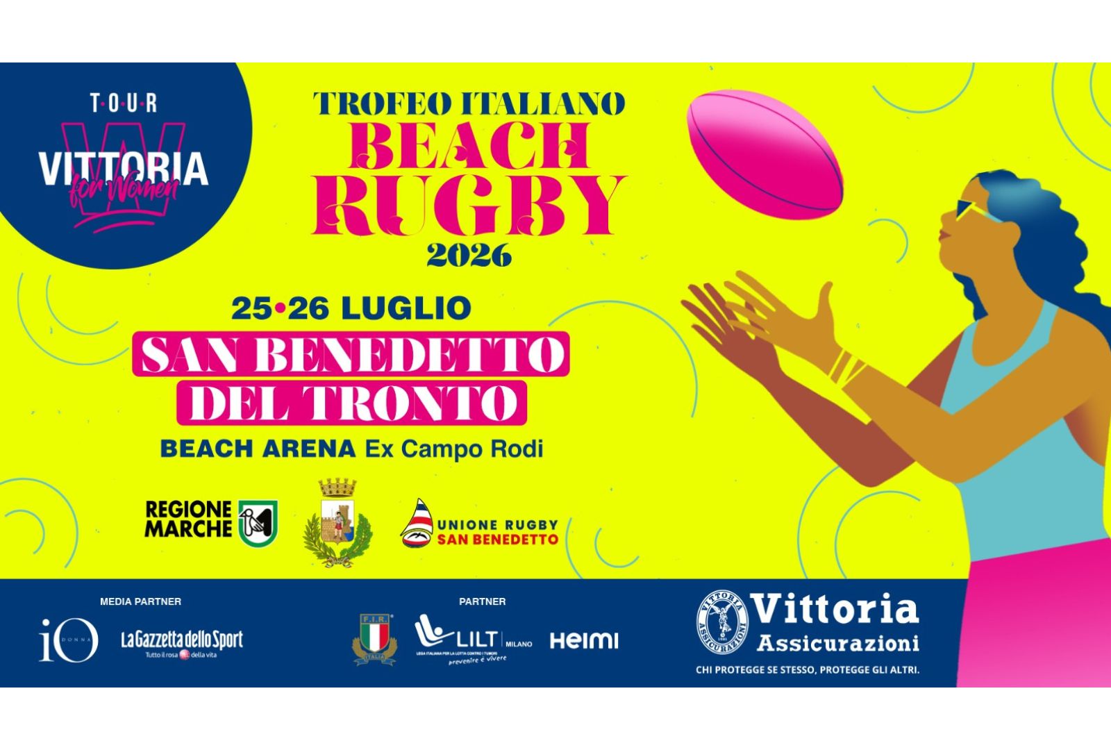 San Benedetto si prepara a un grande weekend di beach rugby, prevenzione e divertimento